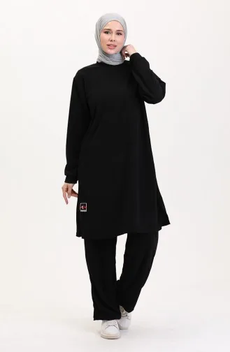 Tunik Pantolon İkili Takım 0565-03 Siyah