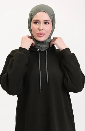 Ensemble Deux Pièces Tunique à Capuche Et Pantalon 0566-04 Kaki 0566-04