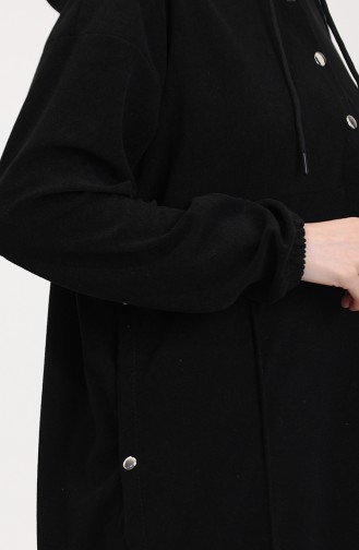 Kapüşonlu Tunik Pantolon İkili Takım 0567-01 Siyah