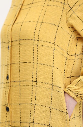 Tüvit Düğmeli Tunik 0564-02 Hardal
