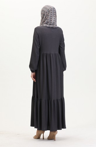 Anthracite Abaya 1018-10