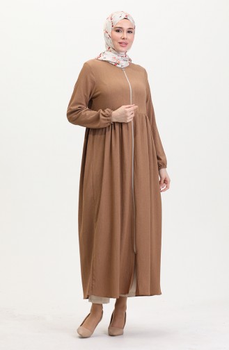 Milk Coffee Abaya 5056-01