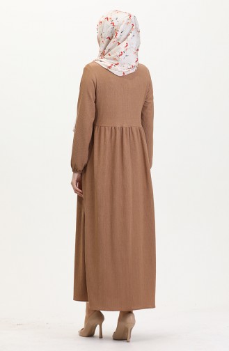 Milk Coffee Abaya 5056-01