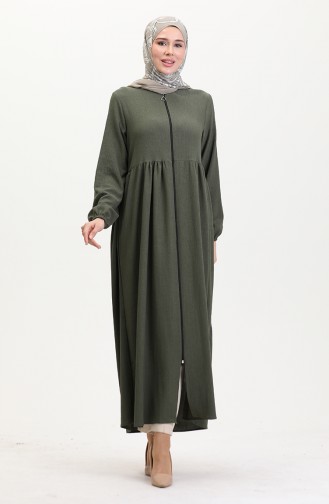 Khaki Abaya 5056-03