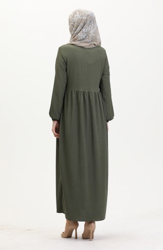 Khaki Abaya 5056-03