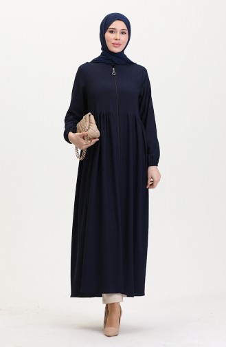 Navy Blue Abaya 5056-04