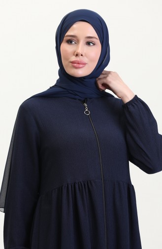 Navy Blue Abaya 5056-04