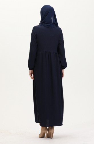 Navy Blue Abaya 5056-04