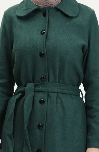 Kuşaklı Kaşe Kaban 5502-01 Zümrüt Yeşili