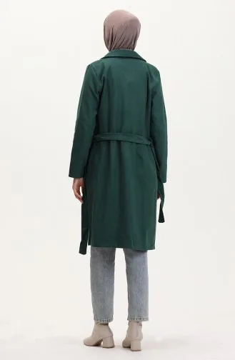 Kuşaklı Kaşe Kaban 5502-01 Zümrüt Yeşili