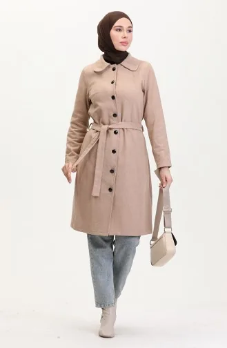 Kuşaklı Kaşe Kaban 5502-02 Vizon