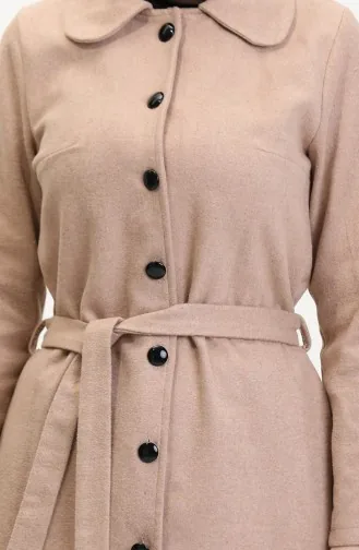 Kuşaklı Kaşe Kaban 5502-02 Vizon