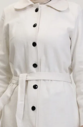 Kuşaklı Kaşe Kaban 5502-05 Ekru