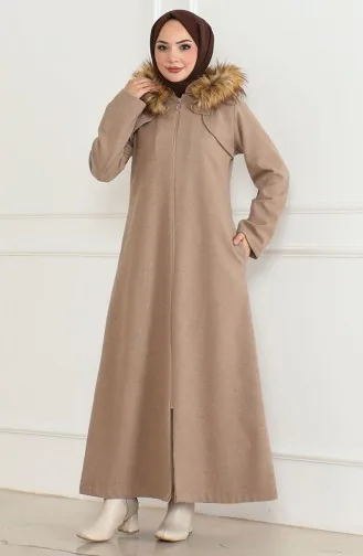 Manteau En Fourrure à Capuche 2058-02 Vison 2058-02