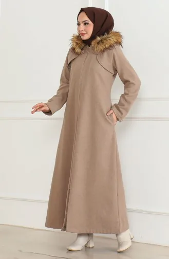 Manteau En Fourrure à Capuche 2058-02 Vison 2058-02