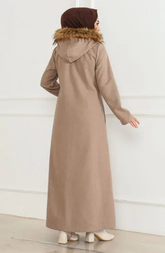 Manteau En Fourrure à Capuche 2058-02 Vison 2058-02