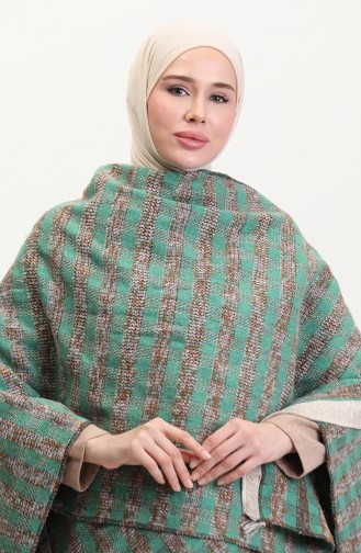 Panço Omuz Şal 2005-01 Yeşil Vizon