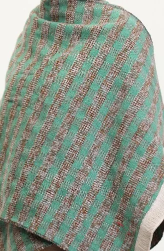 Poncho Shoulder Shawl 2005-01 Green Mink 2005-01