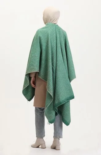 Poncho Shoulder Shawl 2014-01 Emerald Green 2014-01