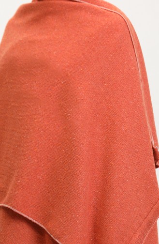 Brick Red Poncho 2018-01