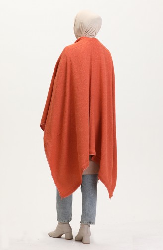 Brick Red Poncho 2018-01