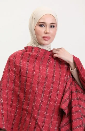 Poncho Shoulder Shawl 2020-01 Red 2020-01