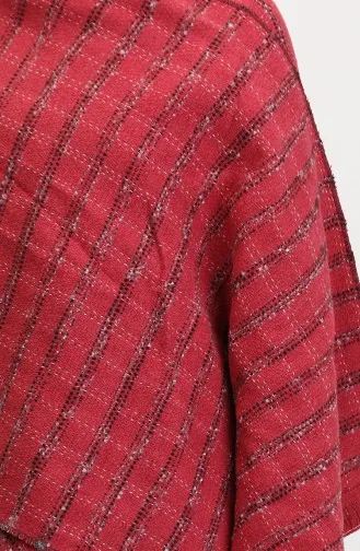Poncho Shoulder Shawl 2020-01 Red 2020-01