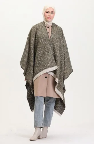 Poncho-schouderdoek 2022-01 Mosterdwit 2022-01