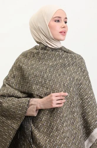 Poncho-schouderdoek 2022-01 Mosterdwit 2022-01