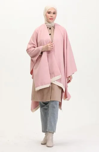 Poncho Mit Schulterschal 2023-01 Puder 2023-01