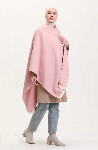 Poncho Mit Schulterschal 2023-01 Puder 2023-01