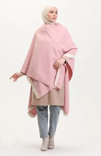Poncho Mit Schulterschal 2023-01 Puder 2023-01
