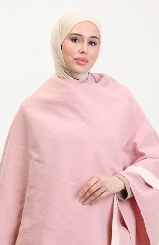 Poncho Mit Schulterschal 2023-01 Puder 2023-01