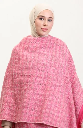 Poncho Shoulder Shawl 2024-01 Fuchsia 2024-01