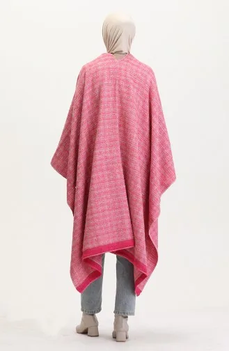Poncho Shoulder Shawl 2024-01 Fuchsia 2024-01