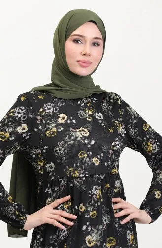 Çiçek Desenli Tunik 0701-03 Sarı
