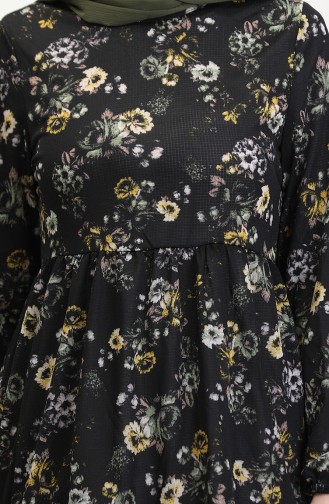 Çiçek Desenli Tunik 0701-03 Sarı