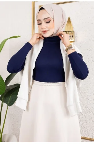 Balıkçı Yaka Uzun Kol Penye Body 901-02 Lacivert