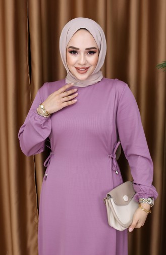Beige-Rose Hijab Kleider 5110-02