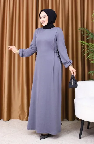 Gray Hijab Dress 5110-03