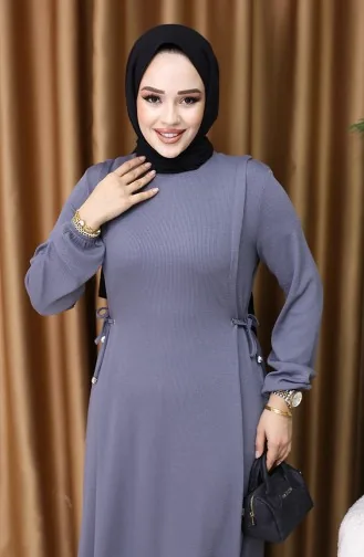 Gray Hijab Dress 5110-03