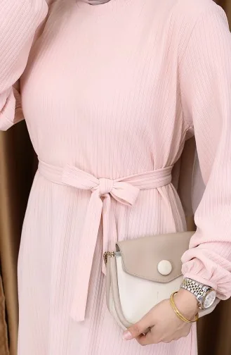 Basic Elbise 5577-02 Pudra