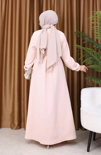 Basic Elbise 5577-02 Pudra