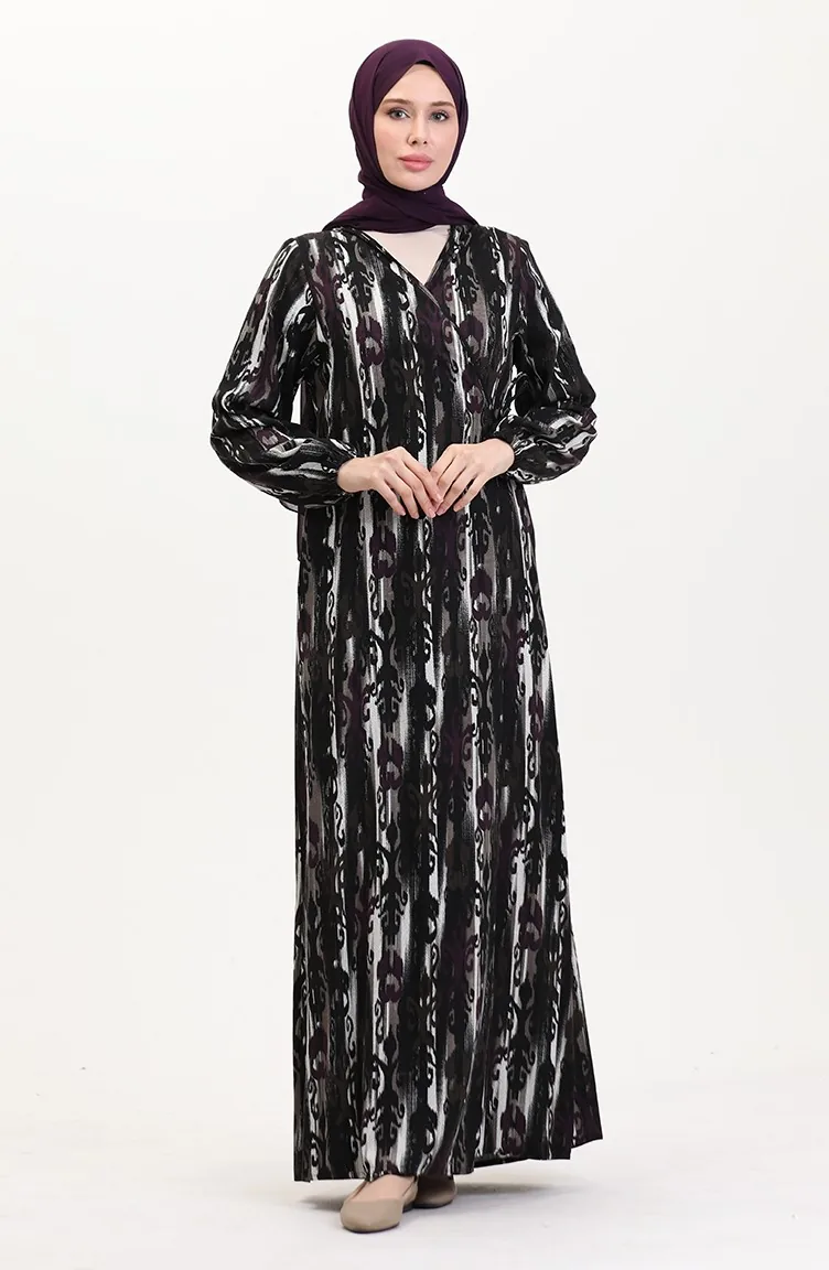 Plum Prayer Dress 4483AB-02