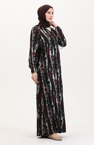 Claret red Praying Dress 4483AB-03