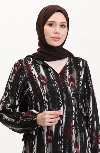Claret red Praying Dress 4483AB-03