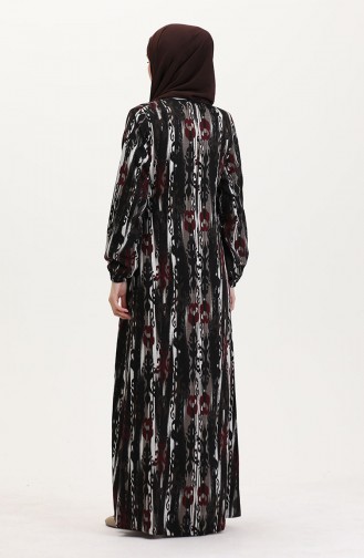 Claret red Praying Dress 4483AB-03