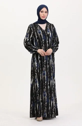 Side-Tie Prayer Dress 4483AB-04 Navy Blue 4483AB-04