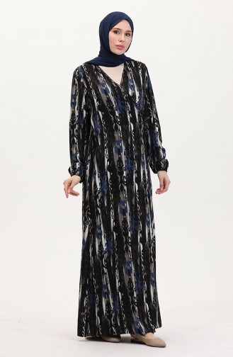 Navy Blue Praying Dress 4483AB-04