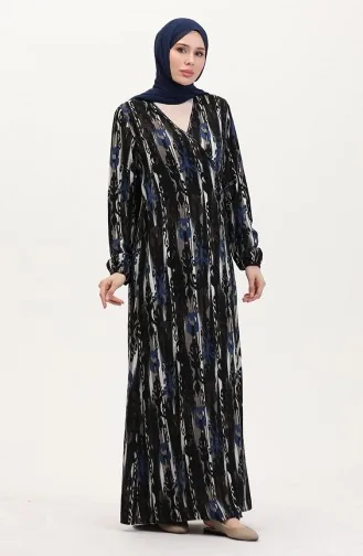 Side-Tie Prayer Dress 4483AB-04 Navy Blue 4483AB-04